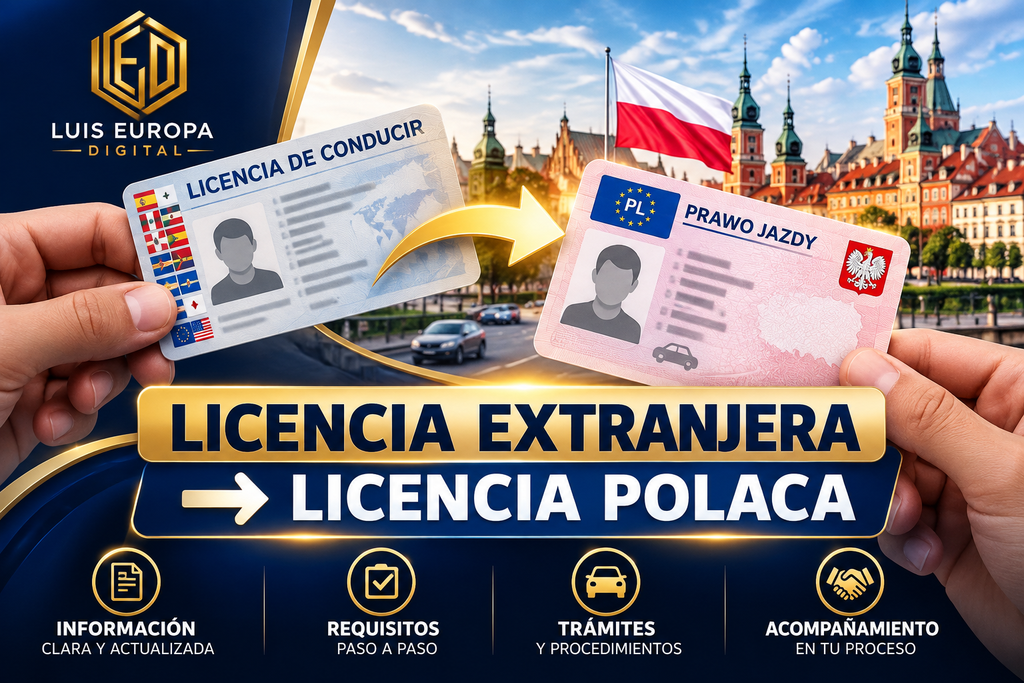 canje de licencia extranjera por licencia polaca