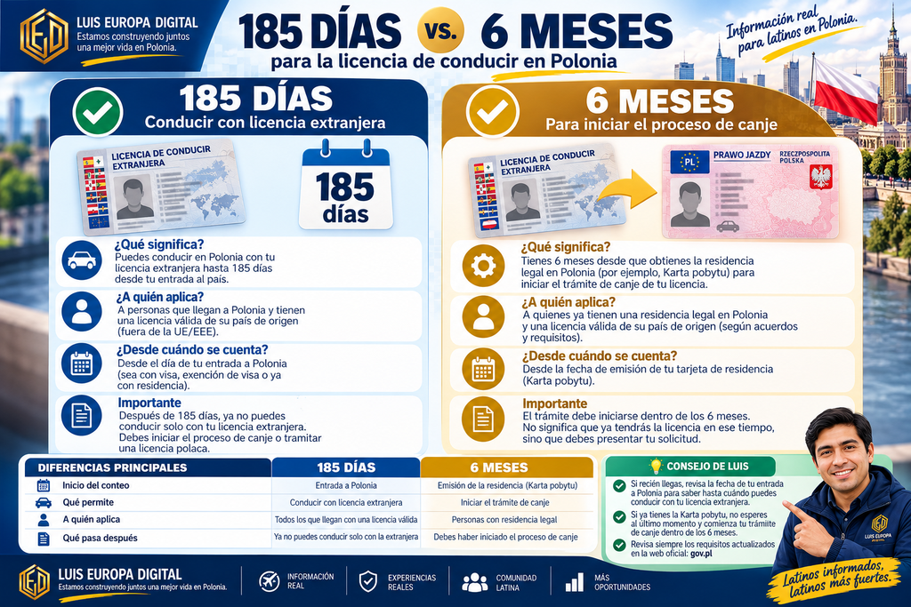 Pasos para canjear una licencia extranjera en Polonia